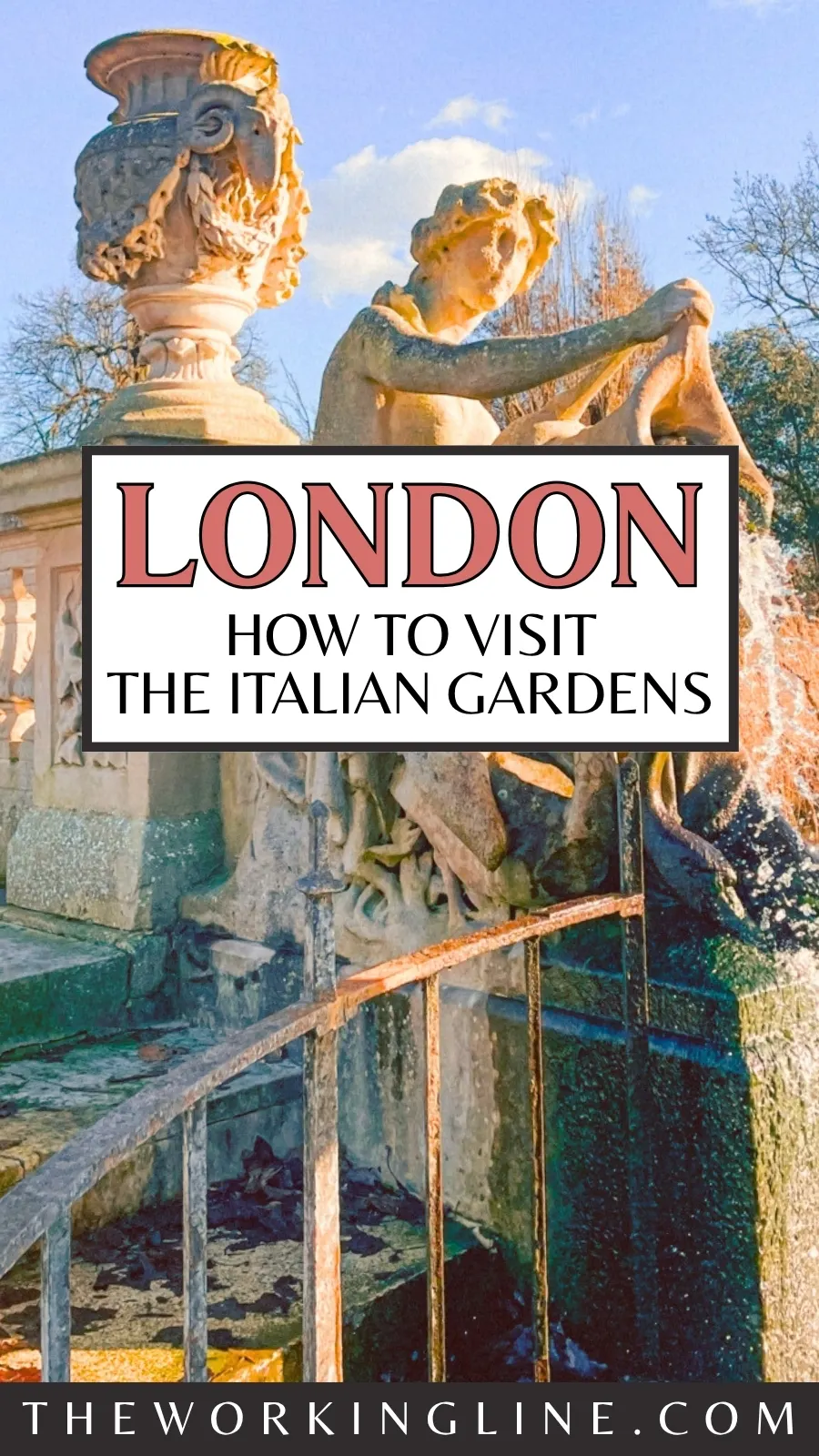 most secret gardens in london italian gardens kensington gardens photos - best photo spots in london - best places to visit in london spring summer - beautiful sculptures in london travel guide - free things to do in london off the beaten path bayswater