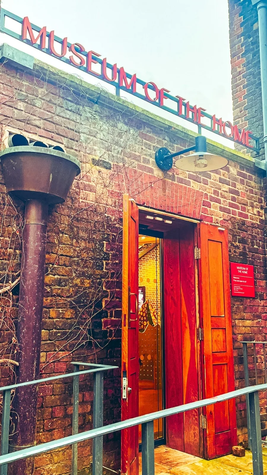 Entrance to the Museum of the Home, Hoxton east london photos 