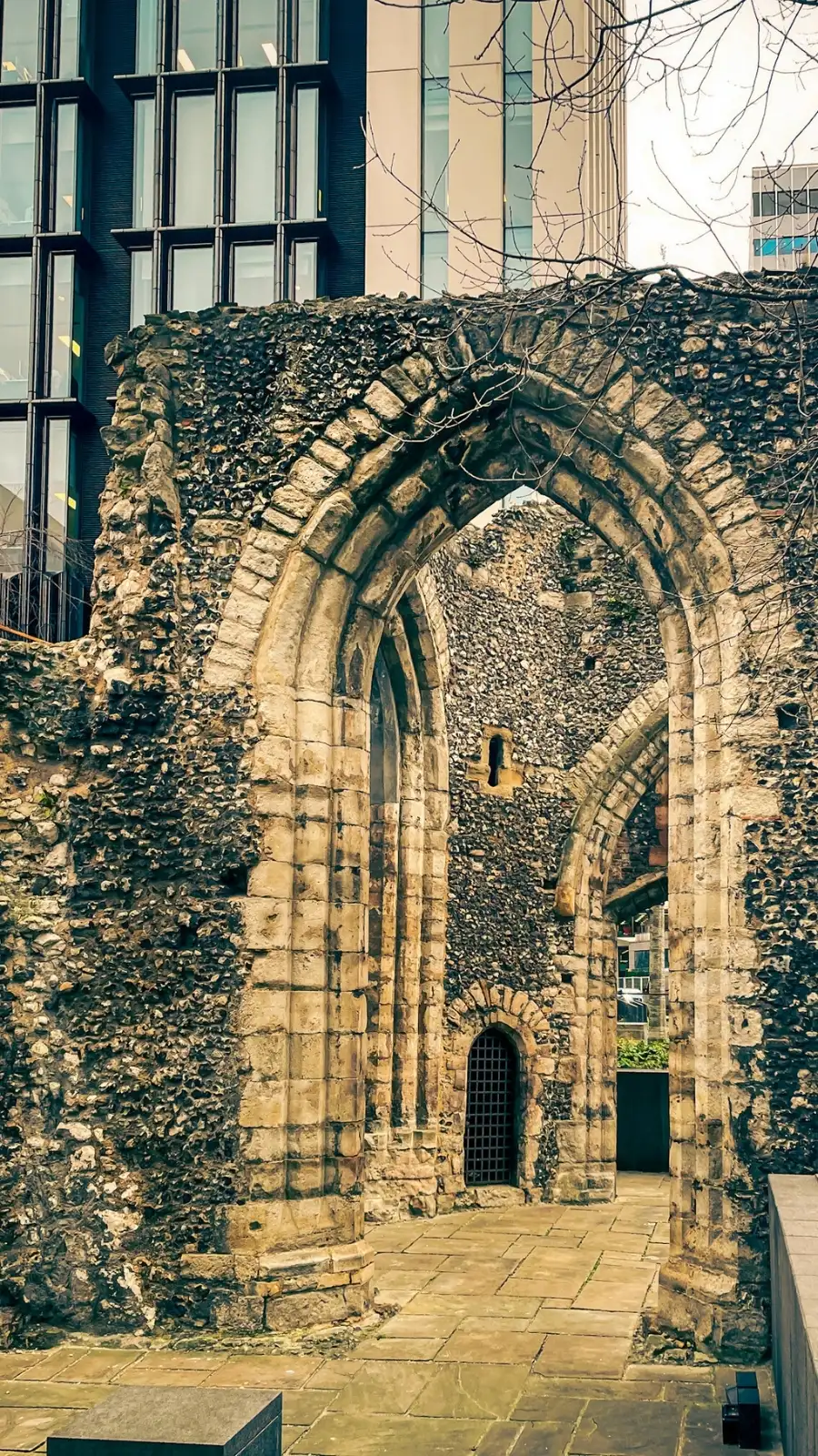 London's Hidden St Alphage Garden: Church Ruins in the City of london travel guide - most secret places in london off the beaten path bucket list - historical sites in london