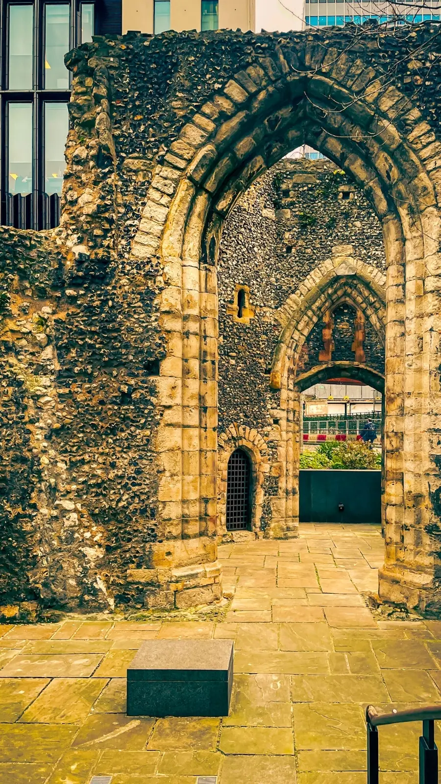 London's Hidden St Alphage Garden: Church Ruins in the City of london travel guide - most secret places in london off the beaten path bucket list - historical sites in london