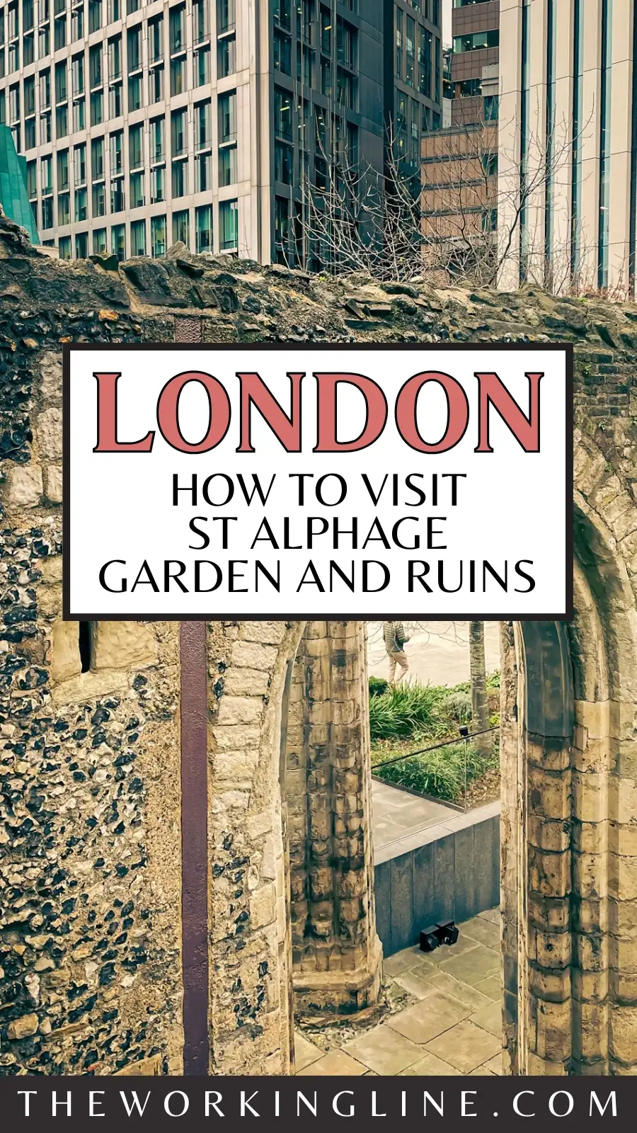 London's Hidden St Alphage Garden: Church Ruins in the City of london travel guide - most secret places in london off the beaten path bucket list - historical sites in london