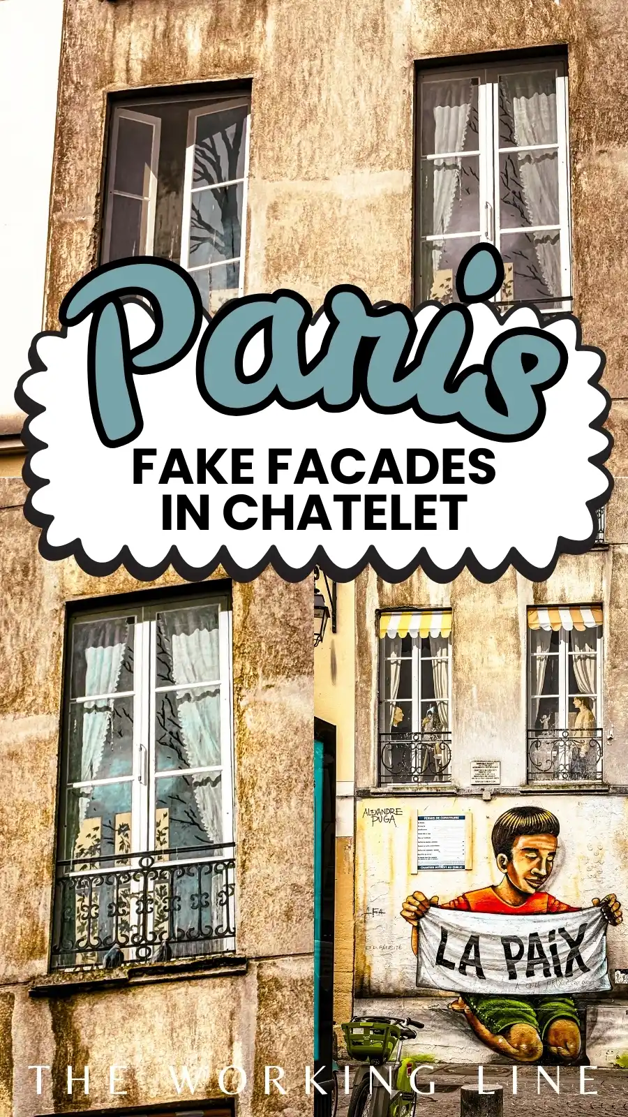 29 rue Quincampoix, Paris's Secret Fake Painted Windows - best hidden gems in paris - fausses facades paris chatelet beaubourg centre georges pompidou