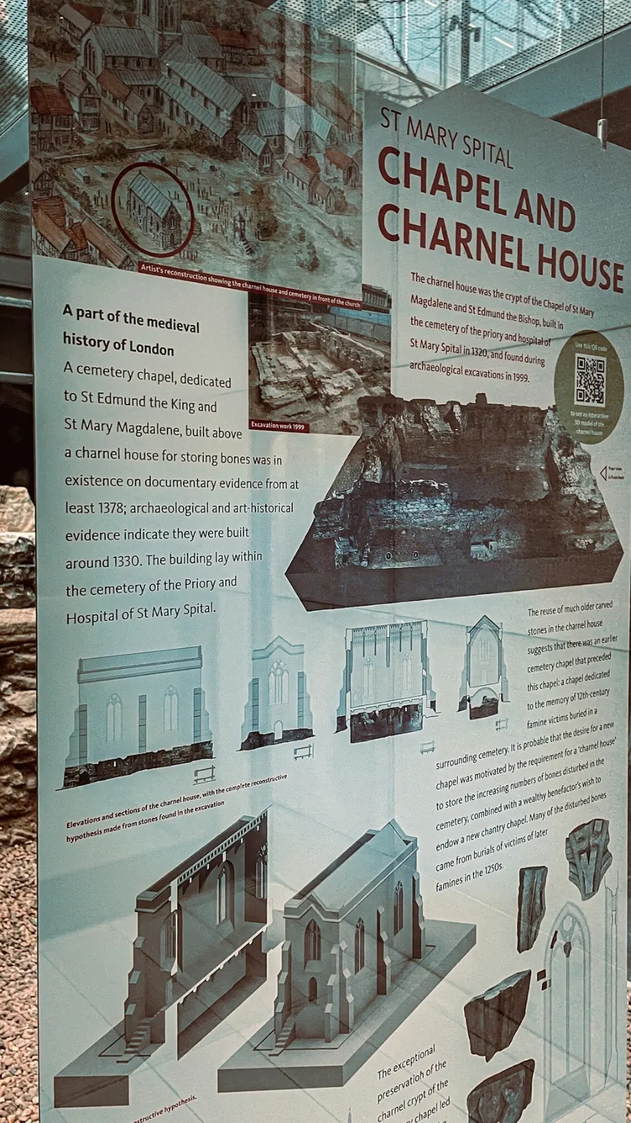 secret ruins in london historical sites - chapel and charnel house bishops square travel guide photos - best hidden gems in london bucket list 