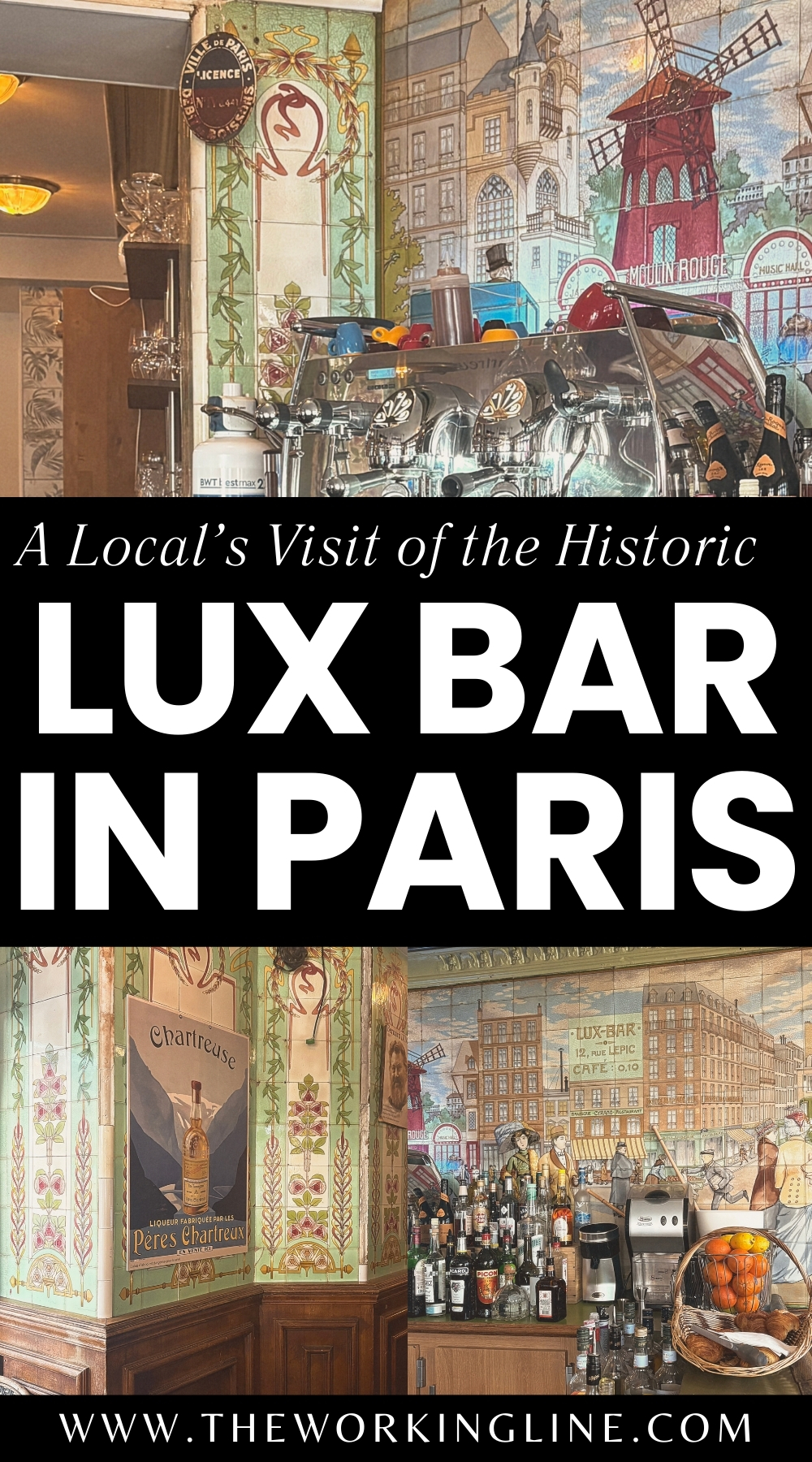 most beautiful cafes in paris montmartre lux bar - historic cafes in paris travel guide - art nouveau in paris - belle epoque places in paris bucket list 