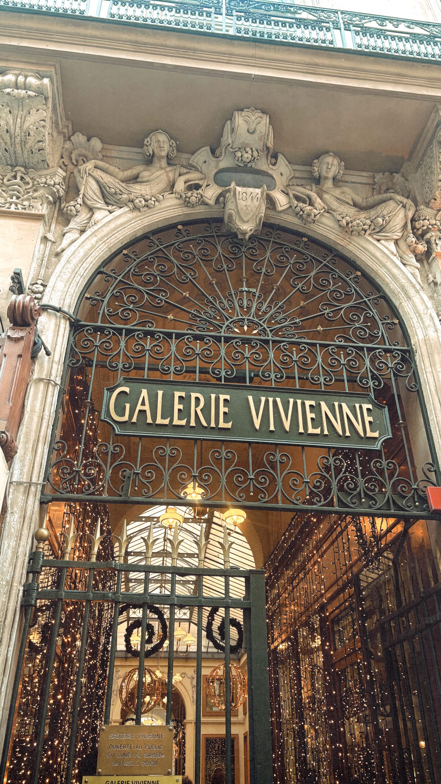 most beautiful covered passages in paris galerie vivienne photos history - best photo spots in paris secret places hidden gems - what to see in paris off the beaten path travel guide bucket list