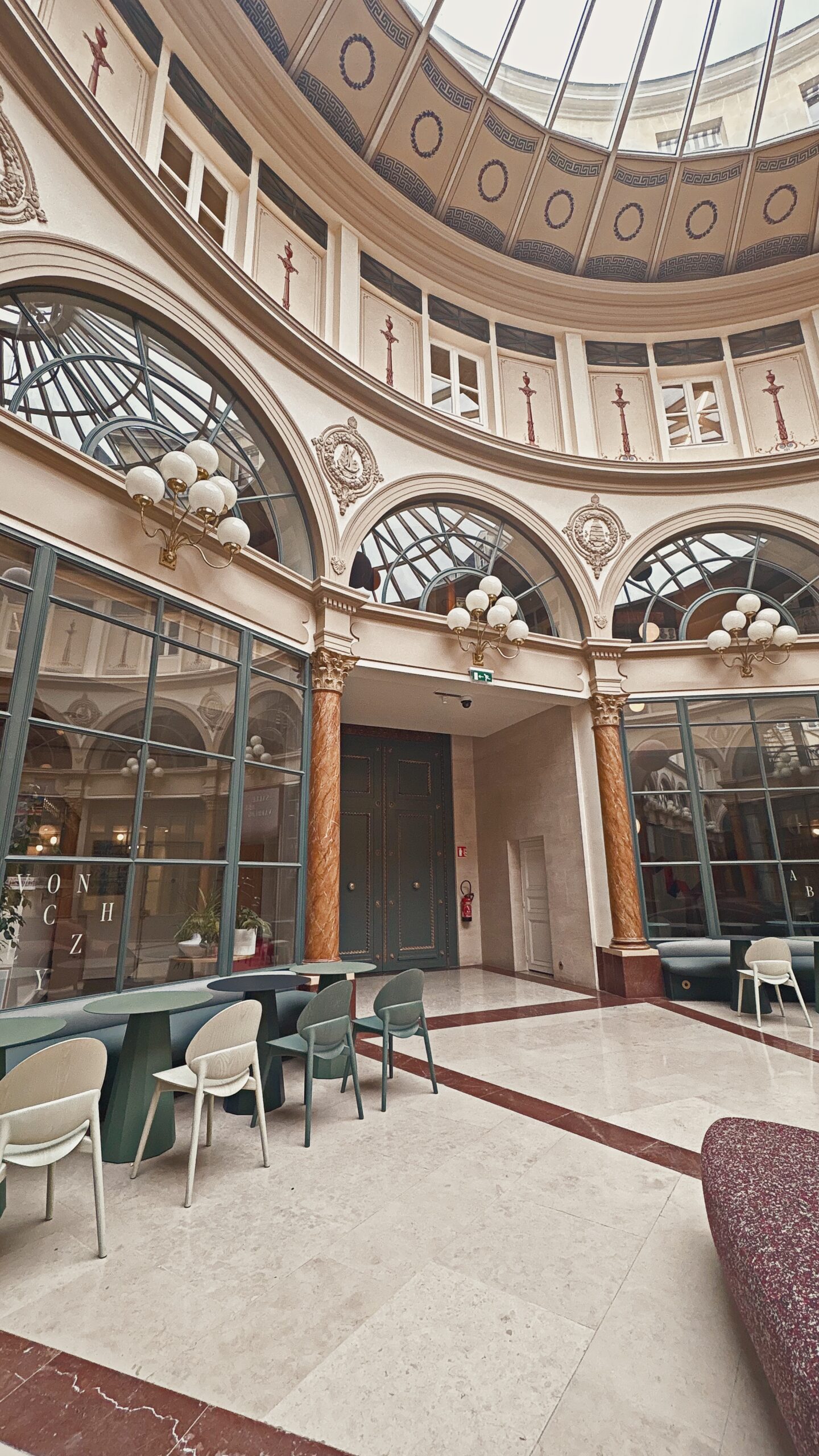 best hidden gems in paris galerie colbert history photos review - secret covered passages in paris travel guide bucket list - beautiful places in paris off the beaten path - beautiful architecture in paris