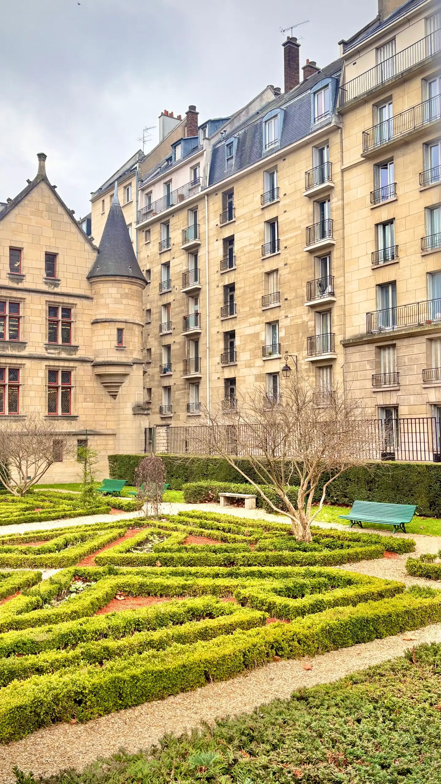 secret gardens in paris jardin monica vitti visit photos review - best hidden gems in paris travel guide bucket list - historic places in paris beautiful architecture medieval spots 