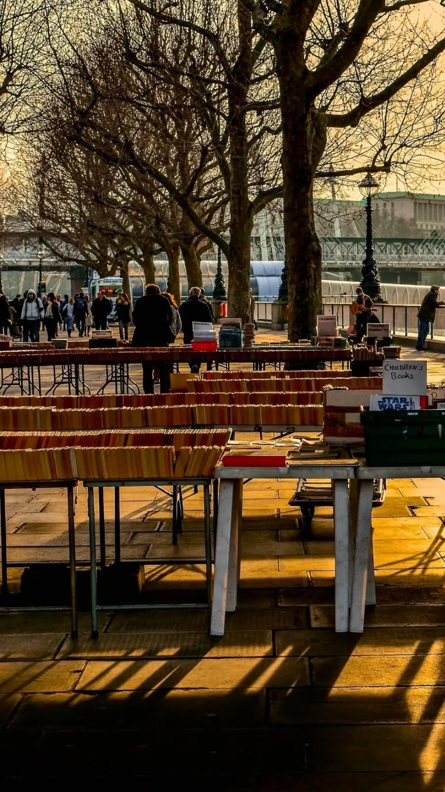 Coffee and Books Itinerary in London: Book Market, Southbank