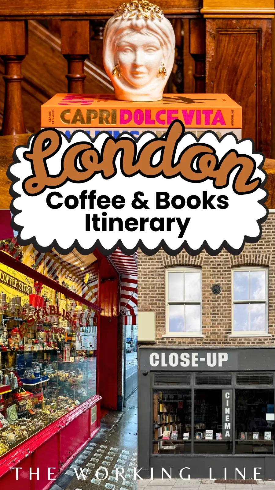 The Ultimate Coffee and Books Itinerary in London hidden gems secret things to do - london travel guide off the beaten path - beautiful bookshops in london - bookstore cafes london - secret cafes in london 
