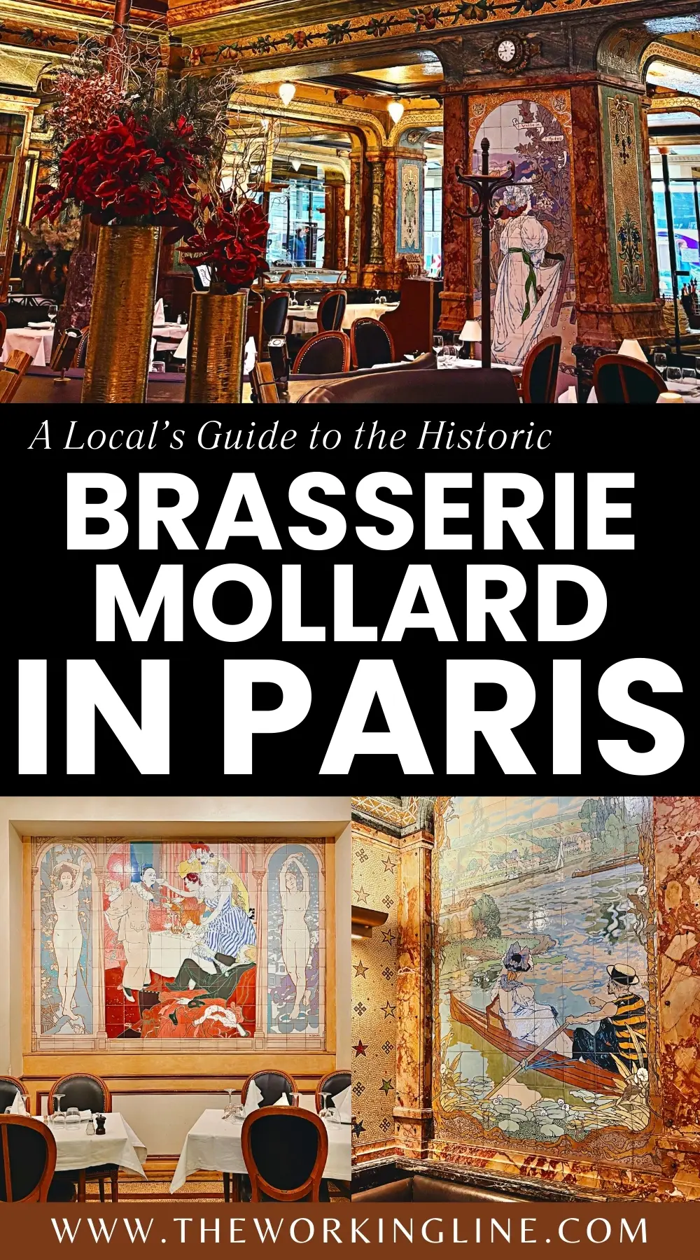 Brasserie Mollard, Paris: Luxurious Belle Epoque Restaurant photos review - most beautiful restaurants in paris art nouveau places