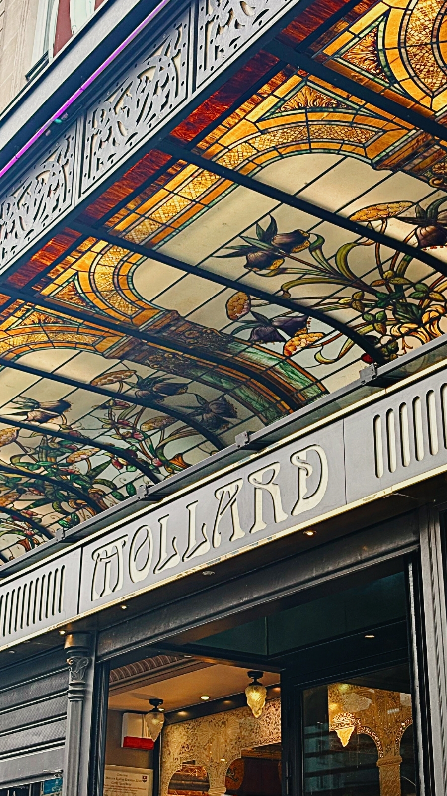 Art Nouveau Entrance to Brasserie Mollard Paris
