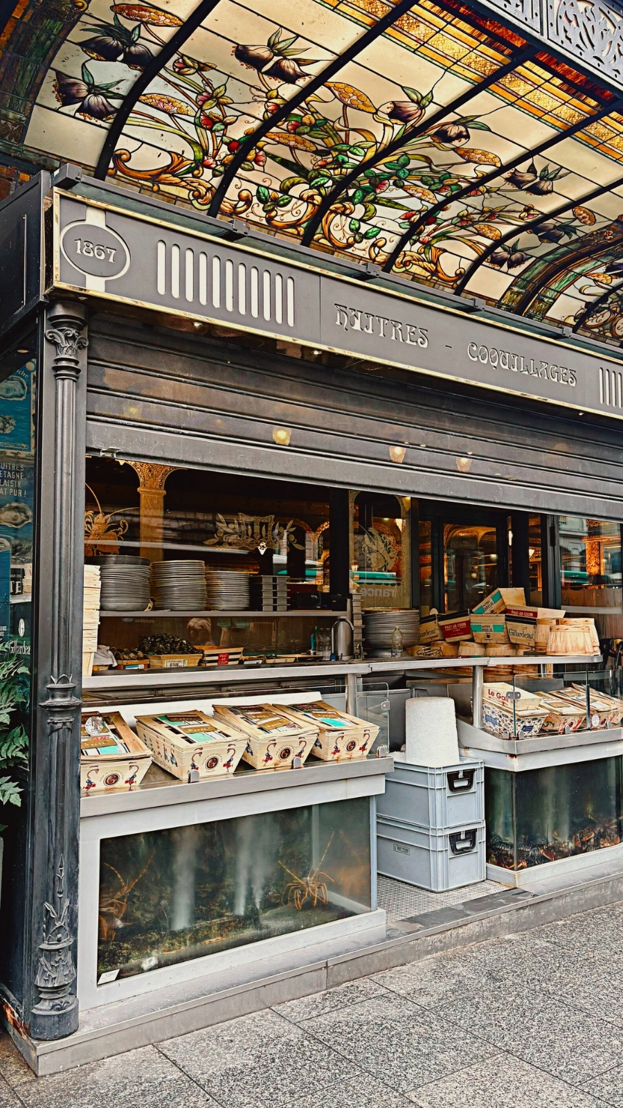 Art Nouveau Entrance to Brasserie Mollard Paris