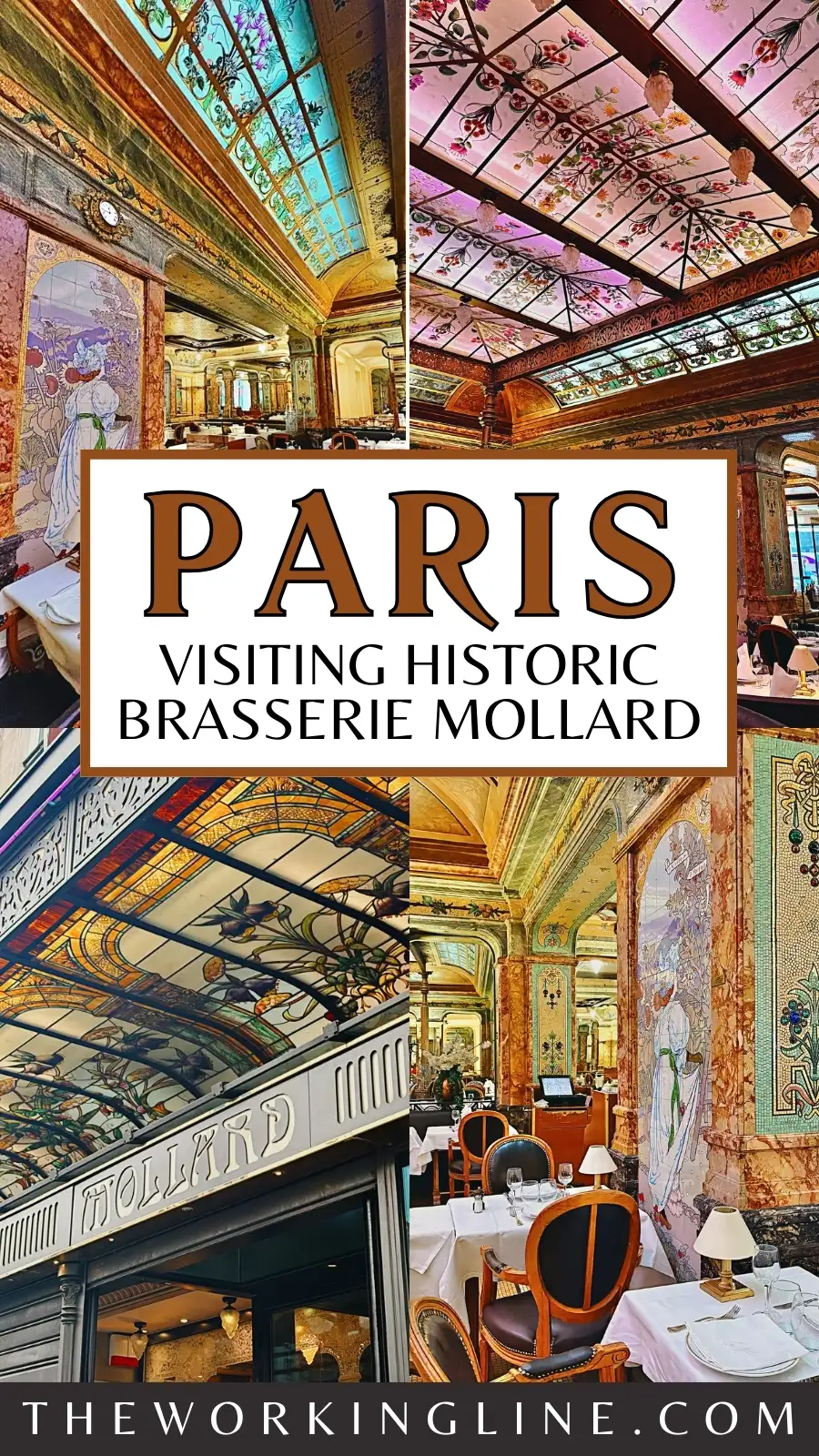 Brasserie Mollard, Paris: Luxurious Belle Epoque Restaurant photos review - most beautiful restaurants in paris art nouveau places